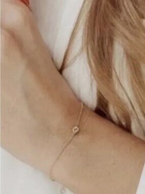 Rachel Zoe x Marrin Costello 14K Gold-Plated & White Topaz Soleil 7 in Bracelet.